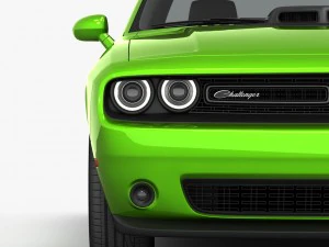 dodge challenger r-t shaker 2015 detailed interior 3D Model