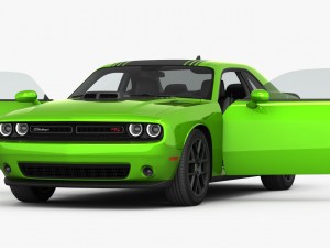 dodge challenger r-t shaker 2015 detailed interior Model 3D
