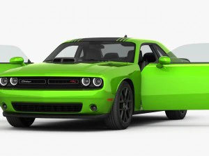 dodge challenger r-t shaker 2015 detailed interior 3D Model