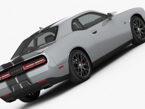 dodge challenger srt 392 2016 detailed interior 3D Модель