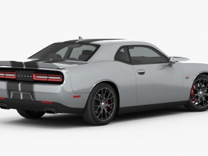 dodge challenger srt 392 2016 detailed interior 3D Модель