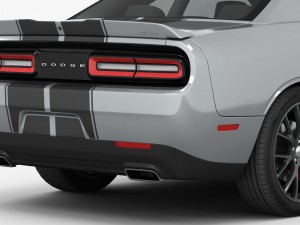 dodge challenger srt 392 2016 detailed interior 3D Модель