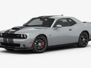 dodge challenger srt 392 2016 detailed interior 3D Модель