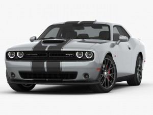 dodge challenger srt 392 2016 detailed interior 3D Модель