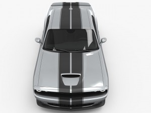 dodge challenger srt 392 2016 detailed interior 3D Модель