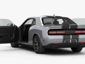 dodge challenger srt 392 2016 detailed interior 3D Модель