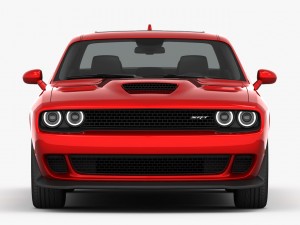dodge challenger srt hellcat 2016 detailed interior Modèle 3D