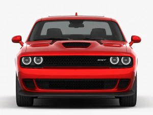 dodge challenger srt hellcat 2016 detailed interior 3D Model