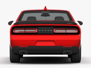 dodge challenger srt hellcat 2016 detailed interior Modèle 3D