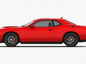 dodge challenger srt hellcat 2016 detailed interior Modèle 3D