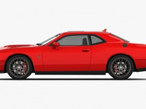 dodge challenger srt hellcat 2016 detailed interior 3D Model
