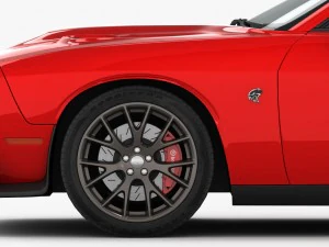 dodge challenger srt hellcat 2016 detailed interior 3D Model