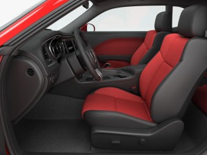 dodge challenger srt hellcat 2016 detailed interior Modèle 3D