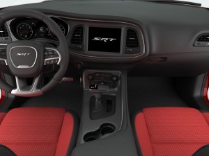 dodge challenger srt hellcat 2016 detailed interior Modèle 3D