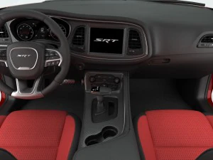dodge challenger srt hellcat 2016 detailed interior 3D Model