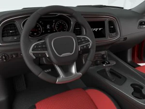 dodge challenger srt hellcat 2016 detailed interior 3D Model