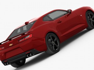 chevrolet camaro ss 2016 detailed interior 3D 모델