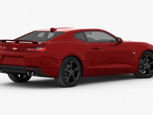 chevrolet camaro ss 2016 detailed interior 3D 모델