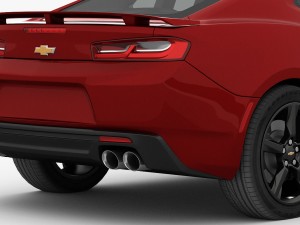 chevrolet camaro ss 2016 detailed interior 3D 모델