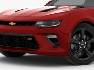 chevrolet camaro ss 2016 detailed interior 3D Model