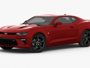chevrolet camaro ss 2016 detailed interior 3D Model