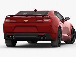 chevrolet camaro ss 2016 detailed interior 3D 모델