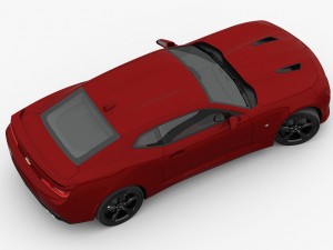 chevrolet camaro ss 2016 detailed interior 3D 모델