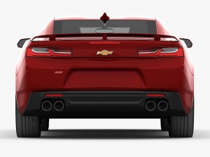 chevrolet camaro ss 2016 detailed interior 3D 모델