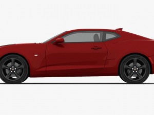 chevrolet camaro ss 2016 detailed interior 3D 모델