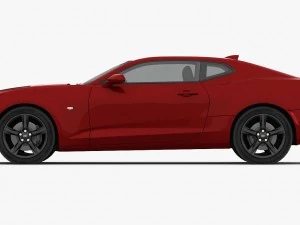 chevrolet camaro ss 2016 detailed interior 3D Model