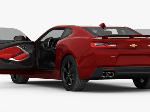 chevrolet camaro ss 2016 detailed interior 3D Model