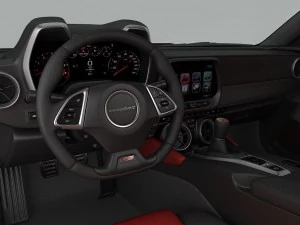 chevrolet camaro ss 2016 detailed interior 3D Model