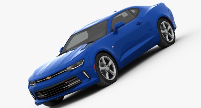 chevrolet camaro rs 2016 detailed interior 3D Модель .c4d .max .obj .3ds .fbx .stl .blend 