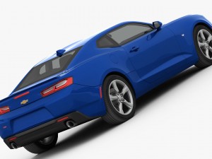 chevrolet camaro rs 2016 detailed interior 3D Модель