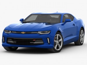 chevrolet camaro rs 2016 detailed interior 3D Модель
