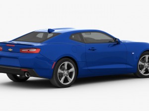 chevrolet camaro rs 2016 detailed interior 3D Модель