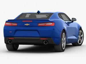 chevrolet camaro rs 2016 detailed interior 3D Модель