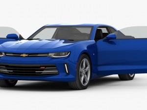 chevrolet camaro rs 2016 detailed interior 3D Модель