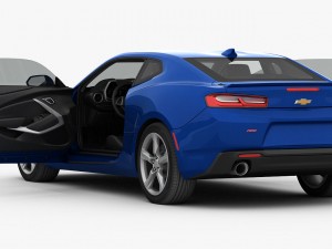 chevrolet camaro rs 2016 detailed interior 3D Модель
