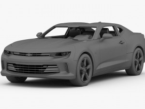 chevrolet camaro rs 2016 detailed interior 3D Модель