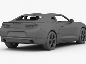 chevrolet camaro rs 2016 detailed interior 3D Модель