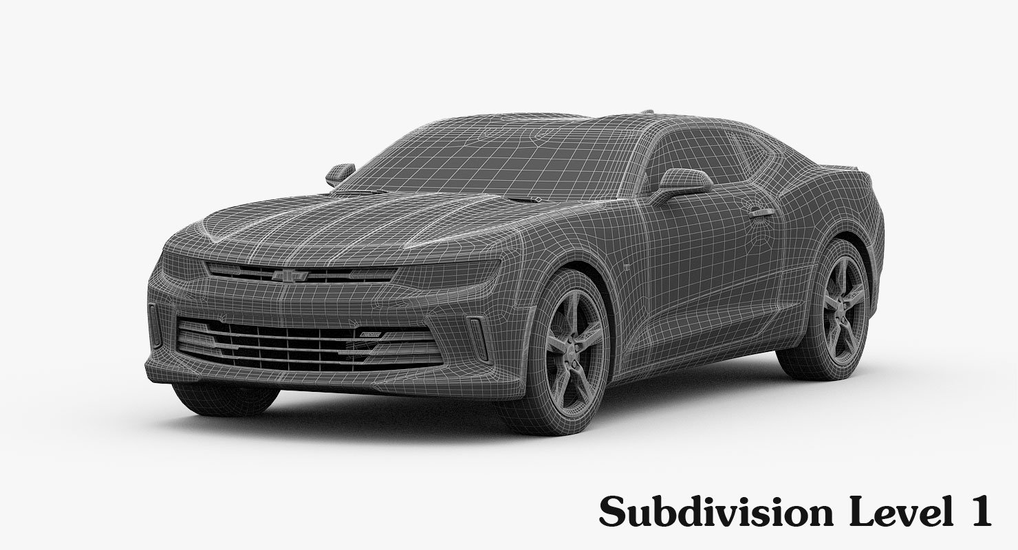 Chevrolet Camaro Rs 2016 Detailed Interior 3D Модель In Спортивные.