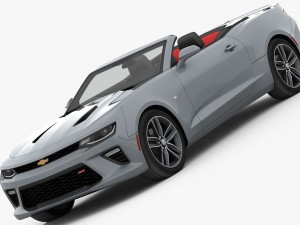 chevrolet camaro ss convertible 2016 detailed interior 3D Model