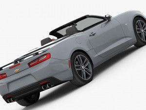 chevrolet camaro ss convertible 2016 detailed interior 3D Модель