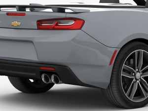 chevrolet camaro ss convertible 2016 detailed interior 3D Модель