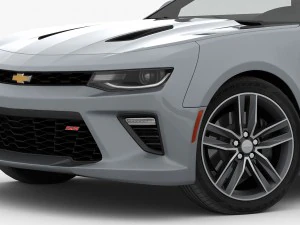 chevrolet camaro ss convertible 2016 detailed interior 3D Model