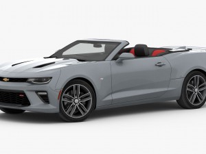 chevrolet camaro ss convertible 2016 detailed interior 3D Модель