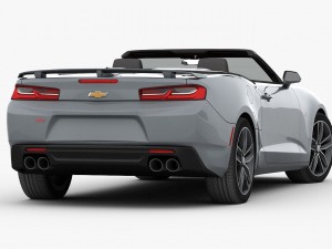 chevrolet camaro ss convertible 2016 detailed interior 3D Модель