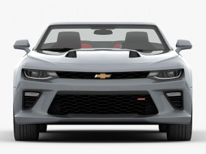 chevrolet camaro ss convertible 2016 detailed interior 3D Модель