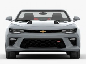 chevrolet camaro ss convertible 2016 detailed interior 3D Model
